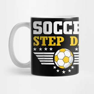 Mens Soccer Step Dad Sports Players Step Dad Father'S Day Mug